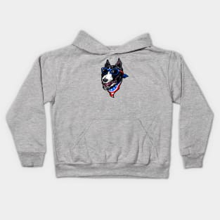 USA Patriotic American Pitbull Terrier Kids Hoodie